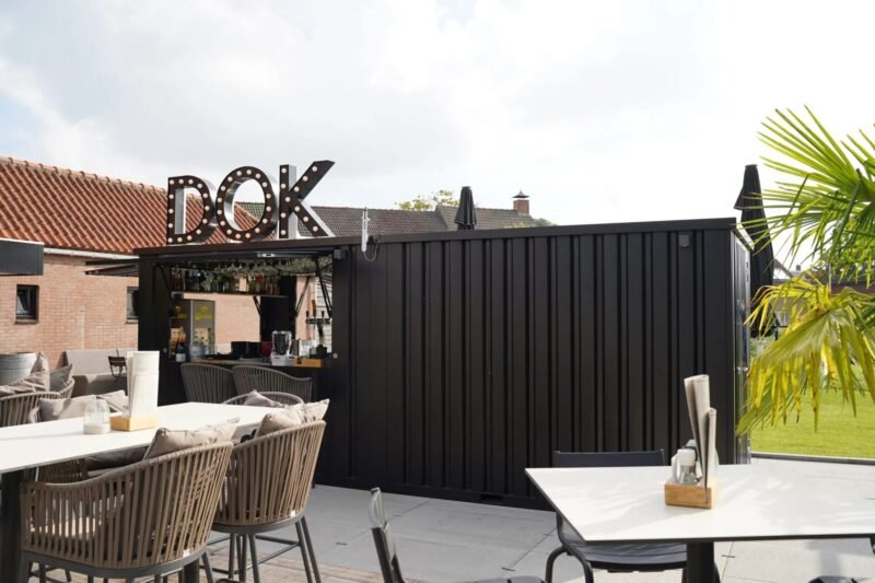 Buy Shipping Container Bar 8×2 Meters Black Ral 9005 - Image 5
