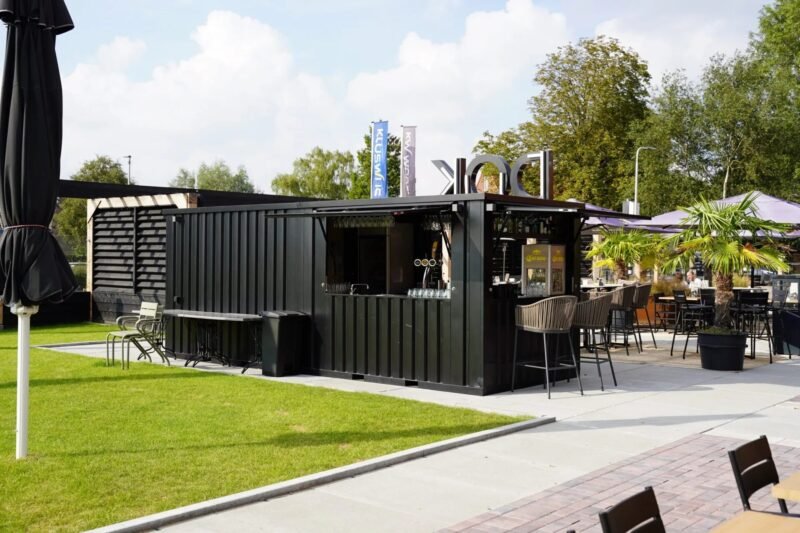 Shipping Container Bar 4×3 Meters Black Ral 9005 - Image 2