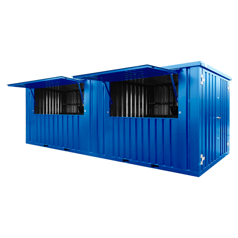 20 Foot Container Blue Ral 5012 - Image 4